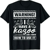Imajte kazoo i znam kako ga koristiti, kazoo igrač majica crna 3x-velika