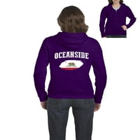- Ženska dukserica pulover punog zip - Oceanside
