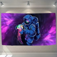 Jellyfish astronaut tapiserija za spavaće sobe estetske tapiserije za spavaću sobu, zidni umjetnička