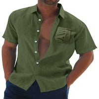 LUMENTO MAN Slim Fit Holiday Tee Casual Rever izrez bluza Havajska majica u boji svijetlo plava 2xl