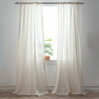 Avamo drapes Filtriranje zavjesa Termalno izolirano posteljina teksturirani prozor Džep za zavjese Dugi