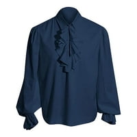 Košulje za muškarce Gothic Vintage Court isključite majice dugih rukava na dugih rukava za muškarce