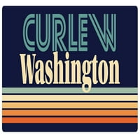 Curlew Washington frižider magnet retro dizajn