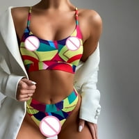 Žene kupaći kostimi Bikini Šareni komični komionici za gumu za žene plus veličine kupaći kostim za žene