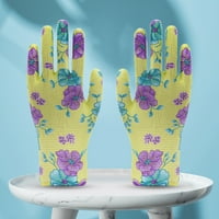 Hesoicy 12pairs set Vrtne rukavice Thorn-Proof Bunar performanse Fleksibilni cvjetni print radovi za zavarivanje Vrtne rukavice za svakodnevnu upotrebu