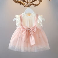 Djevojke za bebe Djevojke Ljetna haljina Moda New bez rukava Suspender Fluffy mrežaste princeze Haljina