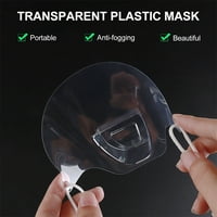 Prozirna sanitarna maska ​​za usta Plastična štitna za usta Antifog Otvorena maska ​​za restoran Hotel