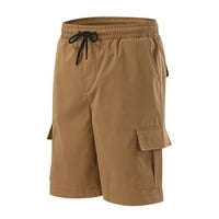 Khaki Teretne kratke hlače za muškarce muške ljetne čvrste boje plus veličina casual sve kratke modne