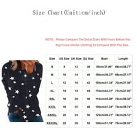 Bluza Casual Graphic s dugim rukavima TOPS CREW izrez modu za žene ljubičaste 3xl