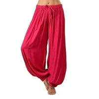 Zpanxa Women Plus Veličine harem hlača, pune boje Ležerne prilivne hlače Yoga hlače Žene Hlače Radne