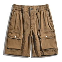 Ecqkame Muški ljetni teretni kratke hlače Muške plus veličine Tegot Hratke Multi-džepovi opuštene ljetne