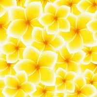 Žuti poklopac, Plumeria Frangipani cvijet cvijet cvijeta uzorak, dekorativna posteljina set sa jastukom,