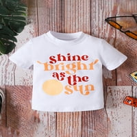 Dječje ljetne majice za djecu, kratki rukav Okrugli vrat Print Tops casual majica za dječake, 1-6 godina