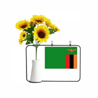Zambija Nacionalna zastava Afrika Umjetni suncokret vaze Blassavna karta