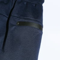 Duge pantalone za muškarce muški džepni džepni džepni trčanje fitness hlače mornarica AC5258