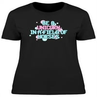 Budite jednorog cool citat majica Žene -Mage by Shutterstock, Ženska XX-velika
