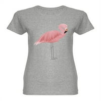 Pink Realistic Flamingo grafički u obliku majice za žene - MIMage by Shutterstock, ženski medij