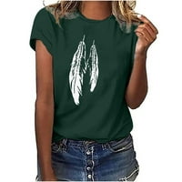 Majica sa Caveitl, žene, žene na vrhu Djevojke kratkih rukava bluza Smiješna majica za tisak The Green,