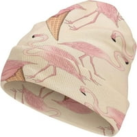 Flamingo sladoled Unise pleteni šešir toplo ispisano kapu za lubanje Beanie za biciklističke sportske