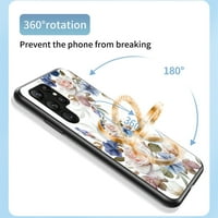 Samimore za Samsung Galaxy S Ultra Slow Case, magnetska podrška Fleksibilni TPU cvjetni uzorak s 360