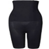 YouLoveit Crno Control Shapewear Bespremljeni visoki struk mršavite mršave mršave kratke hlače Bodysuit