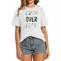 Vjera zbog straha. Christian Inspirational, Motivacijska majica vjere