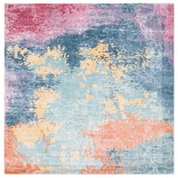 Porcello kolekcija prl plava ružičasta tepih