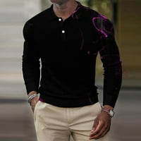 Muška kravata Dye T majica Lapl Dugme Henley Košulje Dugih rukava Sportska majica Slim Fit Duks bluze