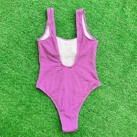 Leey-World Plus size kupaći kostim Ženski kupaći kostim zeleni Halter V izrez vrata Kupanje Odijelo