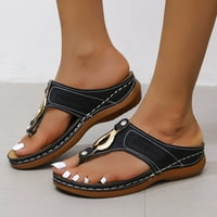 Loopsun Ljetne sandale za žene, ženske sandale, sandale, sandale za žene Solid Boja Ljeto Flip flops