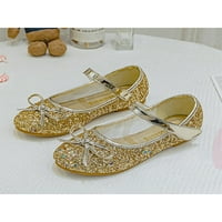 Bellella Girls Haljine cipele Glitter Mary Jane gležnjače stanovi pjenušava princeza cipela vjenčani