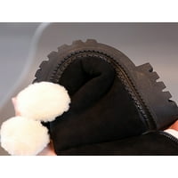 Woobling Girl Winter Boots Plish obložen Warm Bootie Mid Calf Snjegovi za hodanje Pločice Slatke cipele
