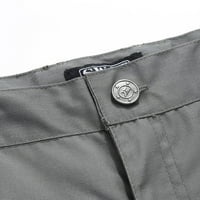 Tdoqot vanjska dužina koljena s džepovima Realxed Fit Cargo Shorts za muškarce Sive veličine xxxxl