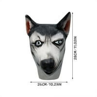 Životinjska maska ​​Wolf Pas kasni kostim za kostim za životinje Pas Funny Mask Headgear
