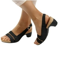 GUZOM WINTH Ljetni sandale Cleance Clear Open TOE Ležerne prilike Sandale Vintage Elegantna niska cipela