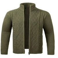 No Muška odjeća na dugih rukava Otvorite prednji kardigan džemper MENS KRITVER CARDIGANS Zip up džempere