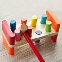 Novelty igračke klupe Drvena igračka sa mlaznicama za čišćenje blokova i pad instrumenata
