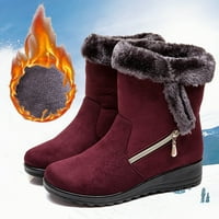 Munlar ženske snežne čizme-božićne čipke tople ploče za toplu vadiranje non klizanje ženske cipele Ženske
