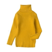 Dječji džemper s dugim rukavima Basic Solid Fine pletene tople duksere