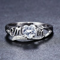 Welling prsten za prstom moda osjetljiva legura ljubavni srčani prsten za žene