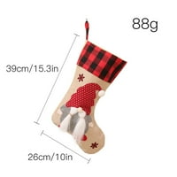 Dreamhall Božićna čarapa za lutke Sock Santa Candy poklon torbe Xmas Tree Viseći dekor