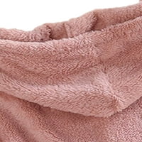 Dame dukseve dugih rukava pulover ovratnik dukserišta obične vrhove s kapuljačom zimske narančaste ružičaste