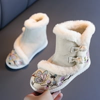 Cipele za dijete Toddler Etničko stil pamučne čizme za GilRS platna cipela tople zimske čizme za snijeg