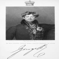 George IV. Nking Velike Britanije i Irske, 1820-1830. Graviranje slabine nakon sir Thomasa Lawrencea.