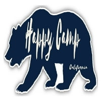 Happy Camp California Suvenir 3x frižider magnetni medvjed dizajn