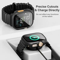 [5 + 5Pack] Slučaj za Apple Watch Ultra sa kaljenim zaštitnim zaslonom stakla, southwit vodootporni