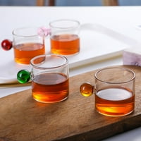 Biplut 120ml čaj za čaj mali kapacitet Jedinstveni dizajn Staklena kugla ručka nordijskog stila kućne