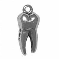Sterling Silver 16 BO lančani 3D molarni ili mudrost Privjesak za zube