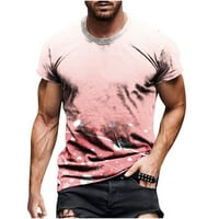 Modna muška majica Men Casual Okrugli vrat Valentinovo 3D Digitalni ispis Pulover Fitness Sportske kratke
