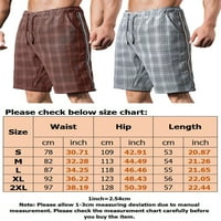 GLOAKWIS MENS CRATSString Ljetne kratke hlače Classic Fit Plažni kratke hlače Ležerne prilike Havajske